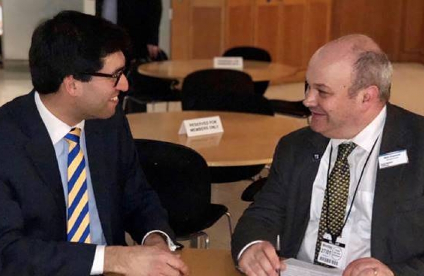 Ranil Jayawardena MP with the Managing Director of South Western Railway, Mark Hopwood