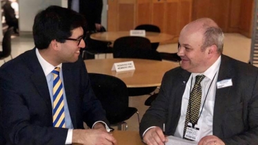 Ranil Jayawardena MP with the Managing Director of South Western Railway, Mark Hopwood